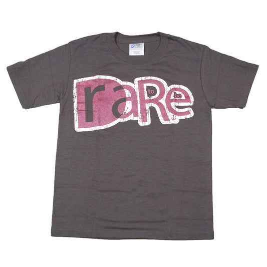 Pink & White Logo Dare to be Rare Crewneck - Youth