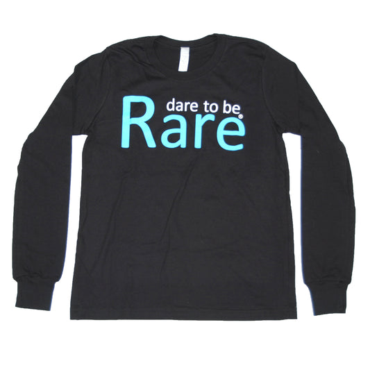 Teal Logo Dare to be Rare Long-sleeve Crewneck - Youth