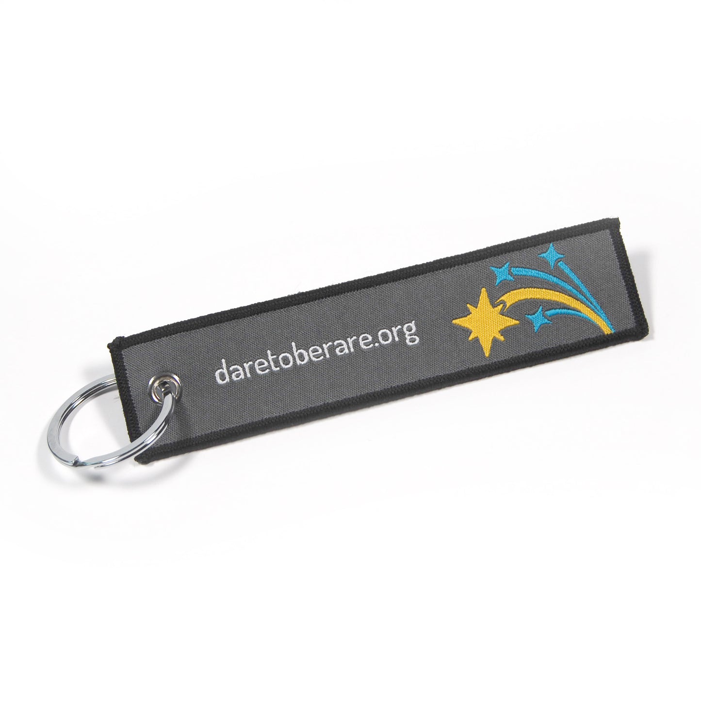 Star Logo Dare to be Rare Embroidered Keychain