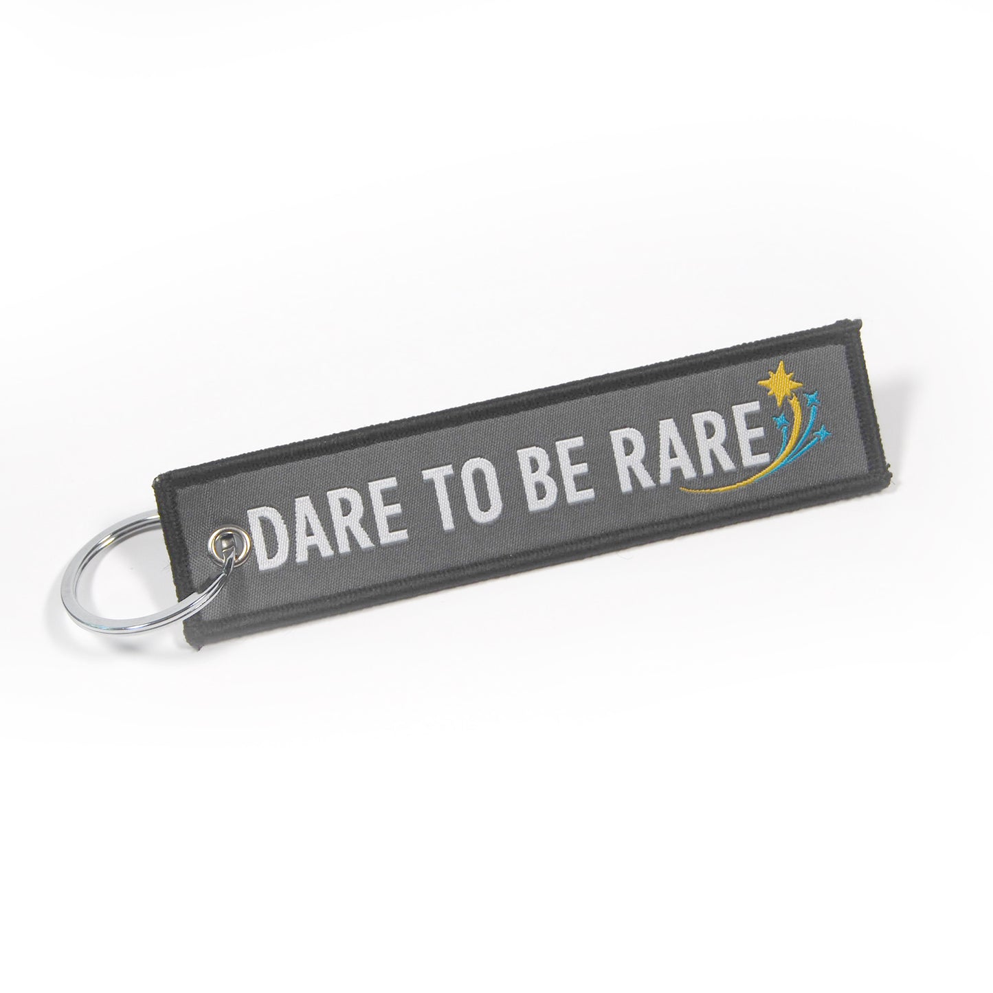 Star Logo Dare to be Rare Embroidered Keychain